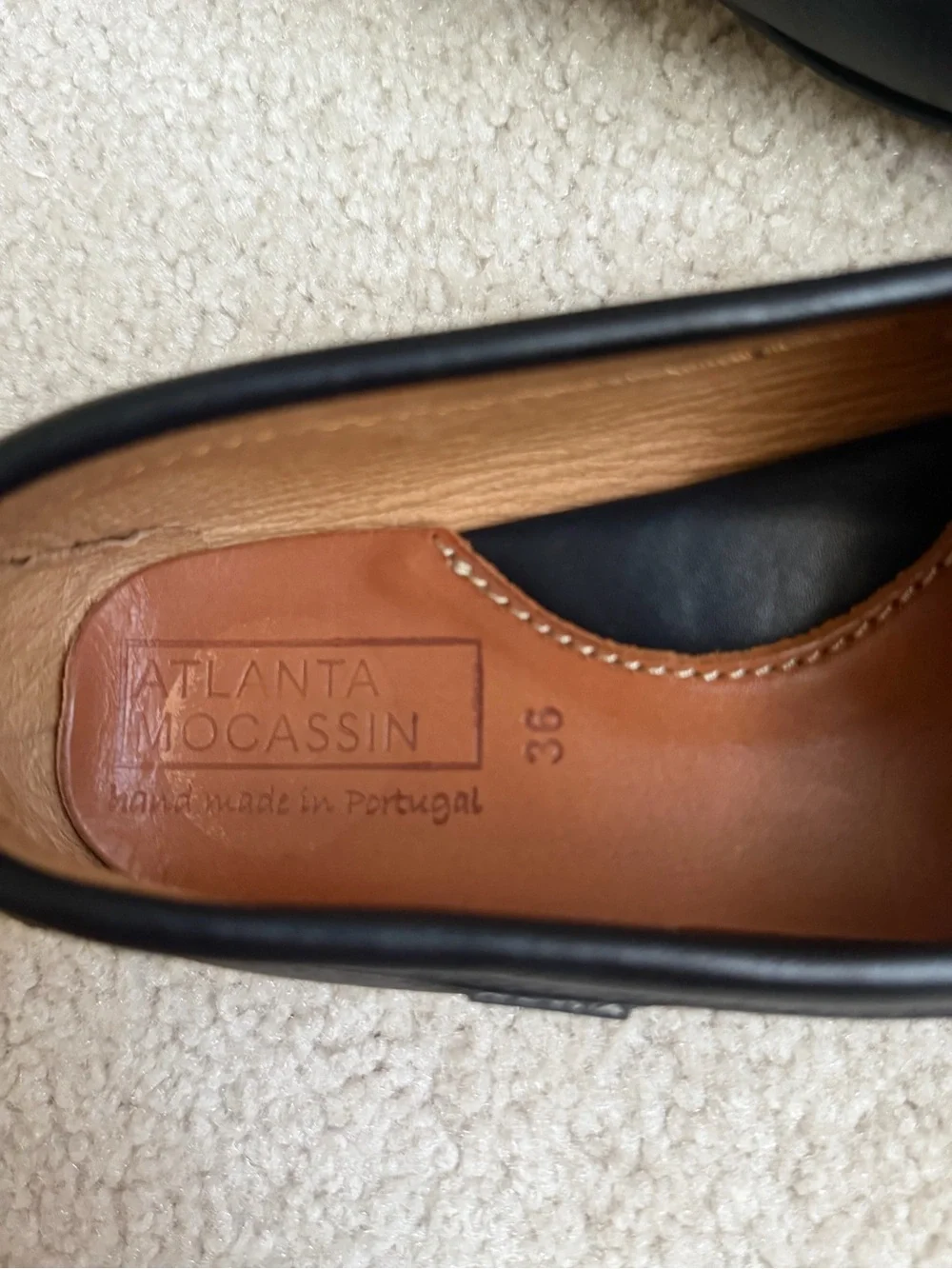 Premium Atlanta Moccasin Boys Leather Penny loafers US 4 (EU36)